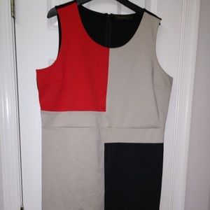 The Limited color-block sleeveless shift dress